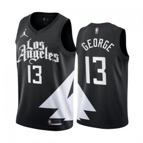 NBA Los Angeles Clippers Trikot Paul George 13 Jordan 2022-23 Statement Edition Schwarz Swingman - Herren